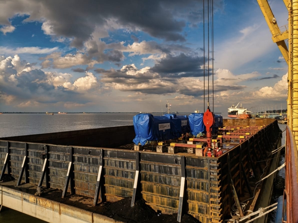 Wartsila Equipment Shipment Via Barge